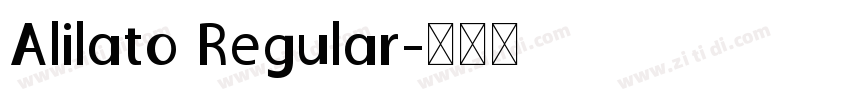 Alilato Regular字体转换